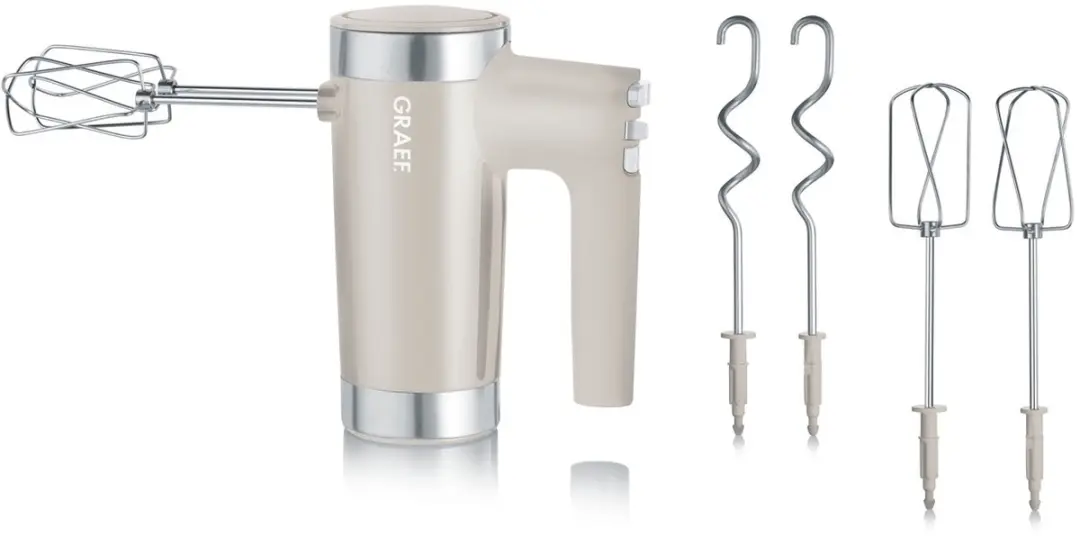 Graef HM508EU Handmixer - 600W - Taupe - afbeelding 3 van 6