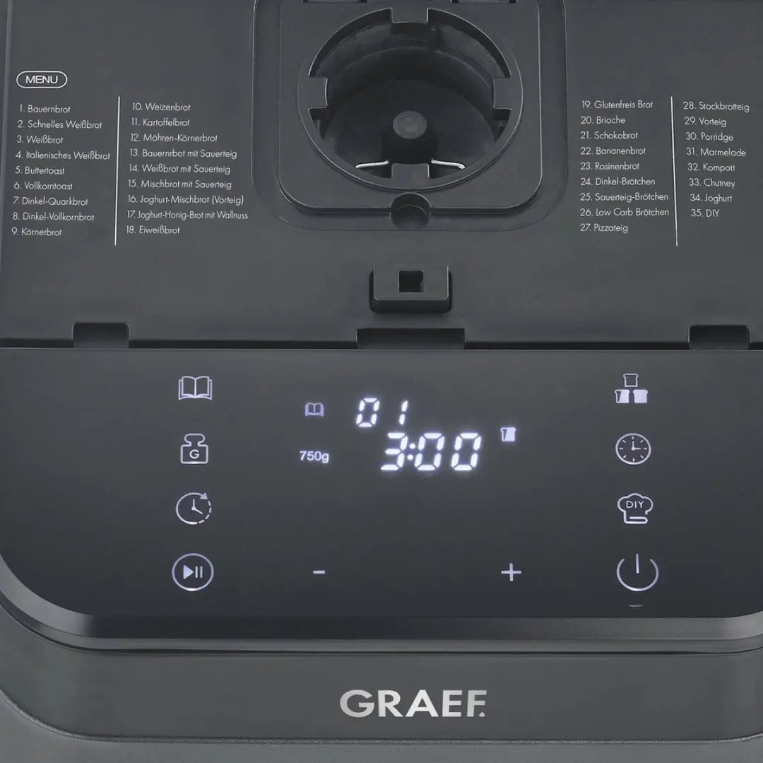 Graef BA806EU Broodbakmachine - 520W - Grijs - afbeelding 3 van 6