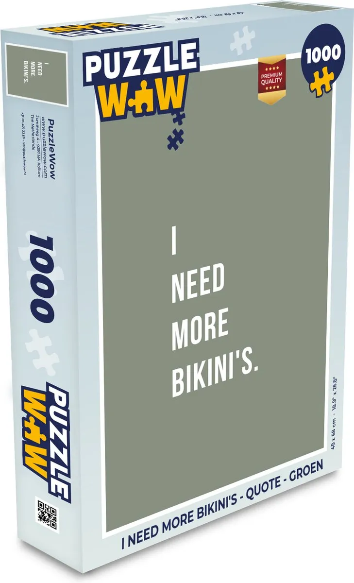 PuzzleWow Quote Legpuzzel 1000 Stuks