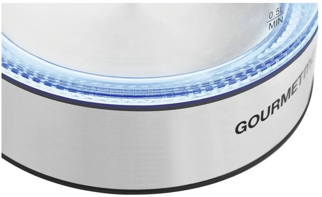Gourmetmaxx Glaskoker LED 1.7l 2200W - RVS/Zwart - afbeelding 6 van 6