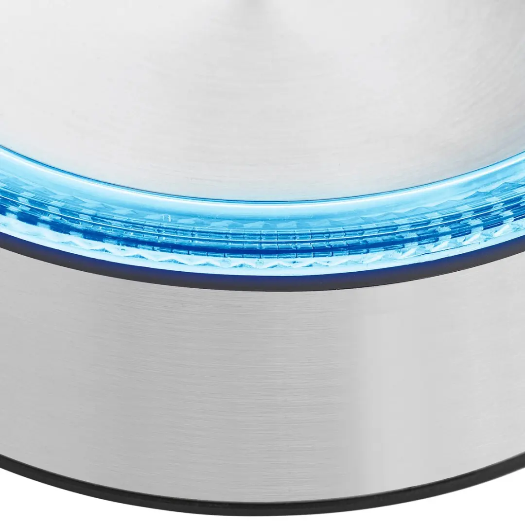 Gourmetmaxx Glaskoker LED 1.7l 2200W - RVS/Zwart - afbeelding 2 van 6