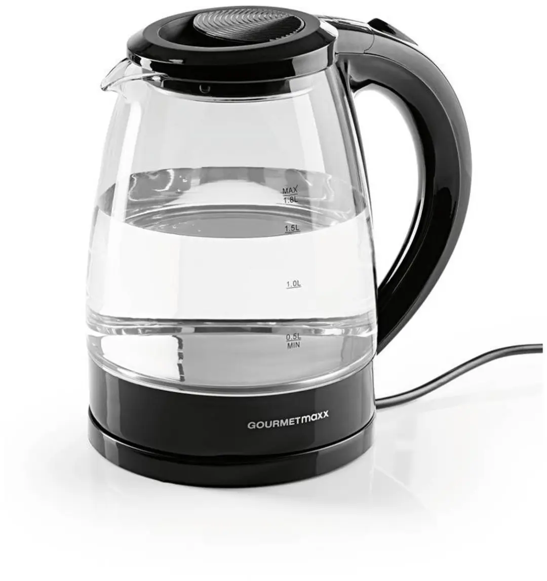 GourmetMaxx Waterkoker 1.8L - 1800W - Zwart - afbeelding 4 van 4