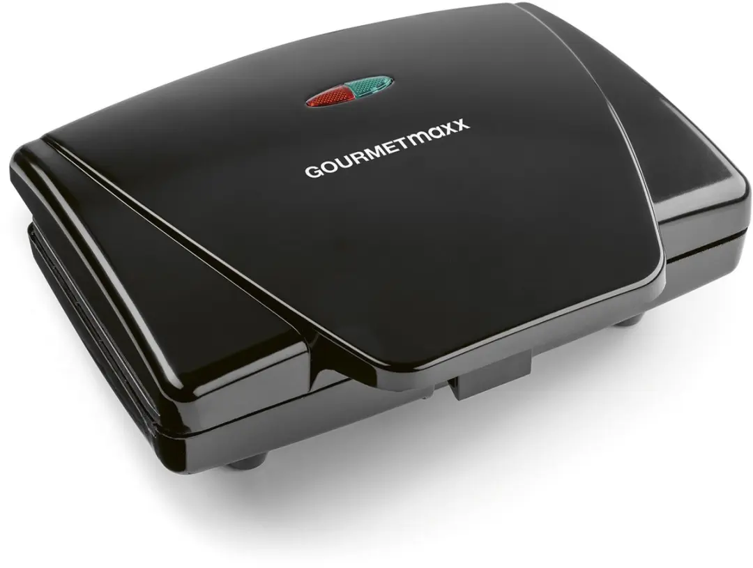 GOURMETmaxx Wafelijzer Belgische wafels 750 W zwart incl. controlelampjes