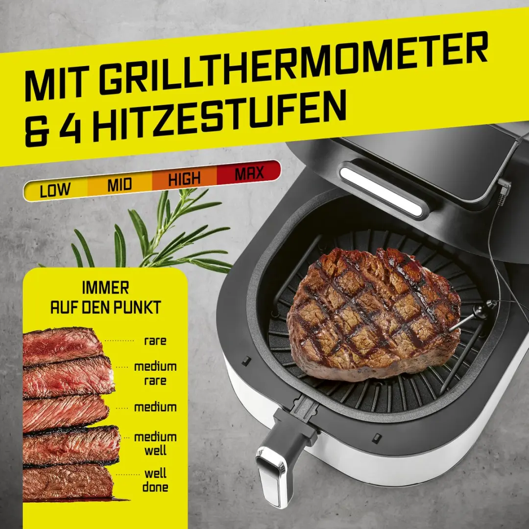 Gourmetmaxx FryBBQ Heteluchtfriteuse 5L - 2000W - afbeelding 5 van 6