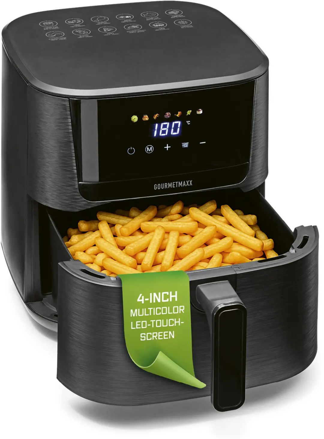 GOURMETmaxx heteluchtfriteuse 6,5 l, airfryer met 7 programma’s, gekleurde pic