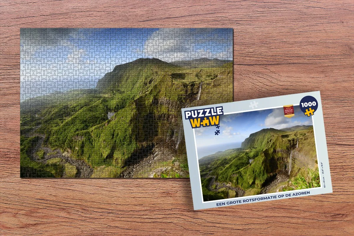 PuzzleWow Legpuzzel Azoren 1000 Stuks - Multicolor