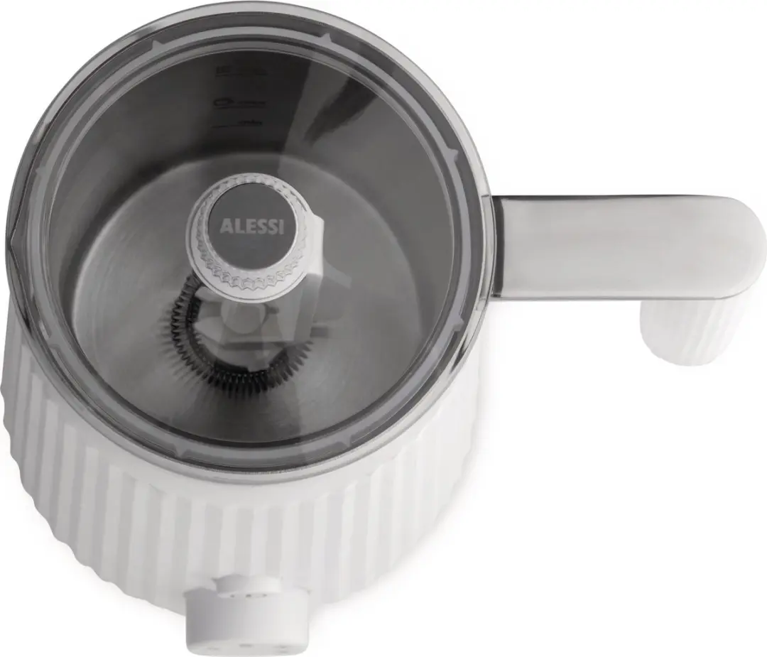 Alessi Plissé Melkopschuimer 600W - 350ml - Wit - afbeelding 2 van 6