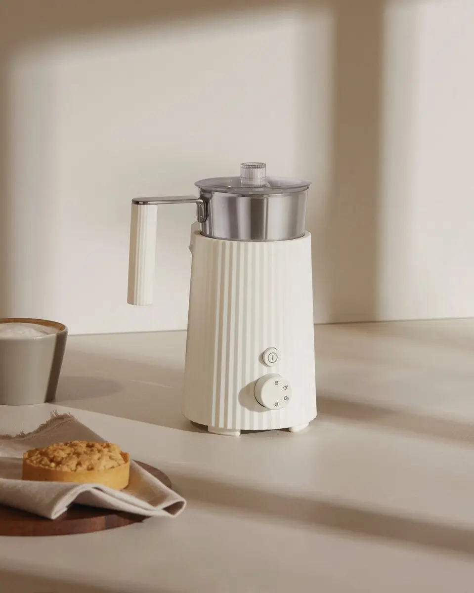 Alessi Plissé Melkopschuimer 600W - 350ml - Wit - afbeelding 6 van 6