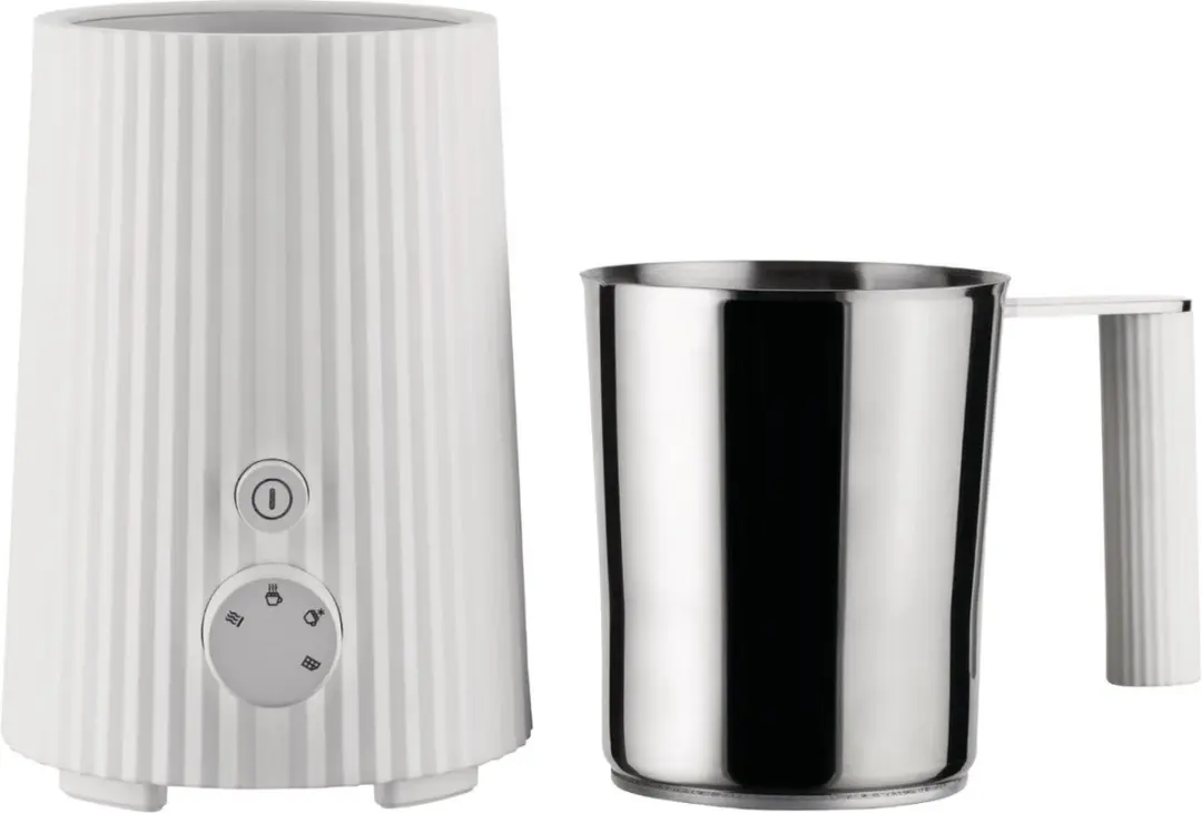 Alessi Plissé Melkopschuimer 600W - 350ml - Wit - afbeelding 4 van 6