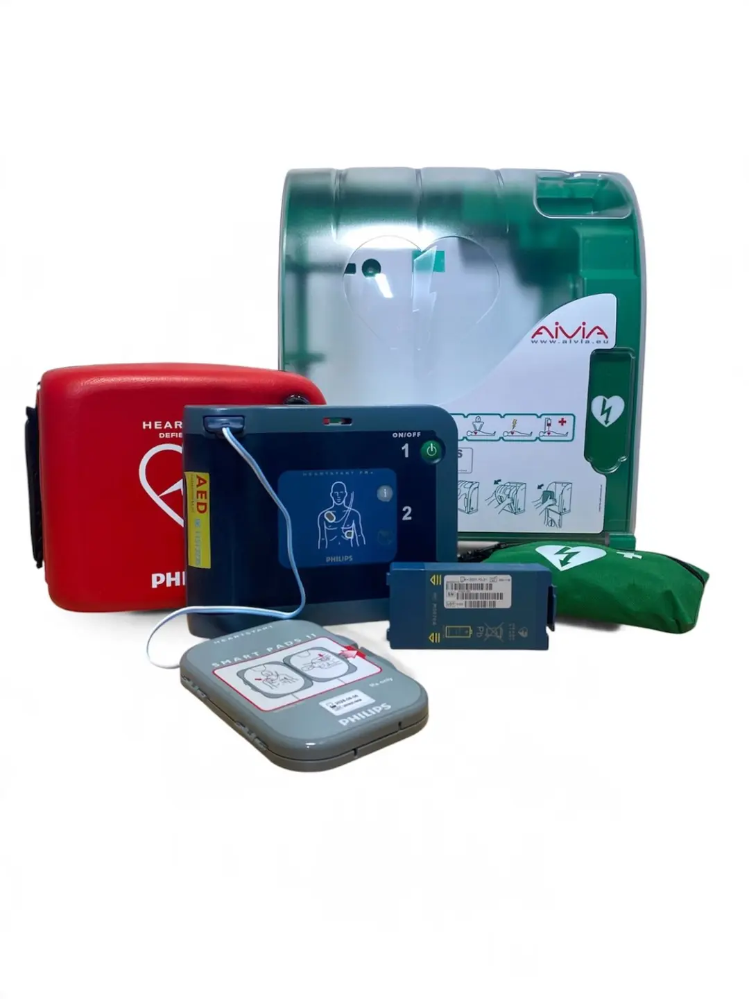 Philips Hearstart AED FRx incl. buitenkast Aivia 200