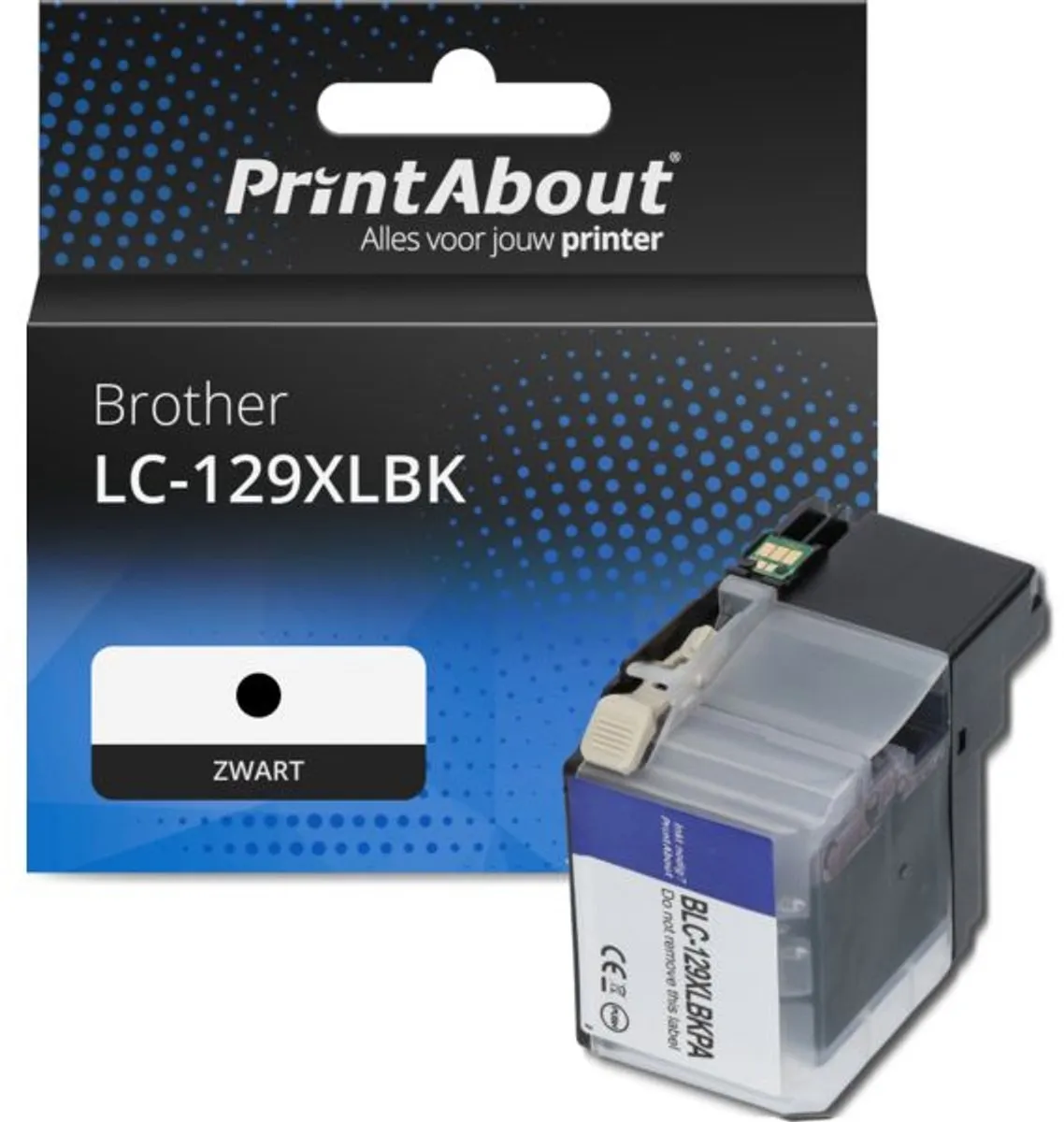 PrintAbout Brother LC-129XLBK Inktcartridge Zwart - 3500 pagina's