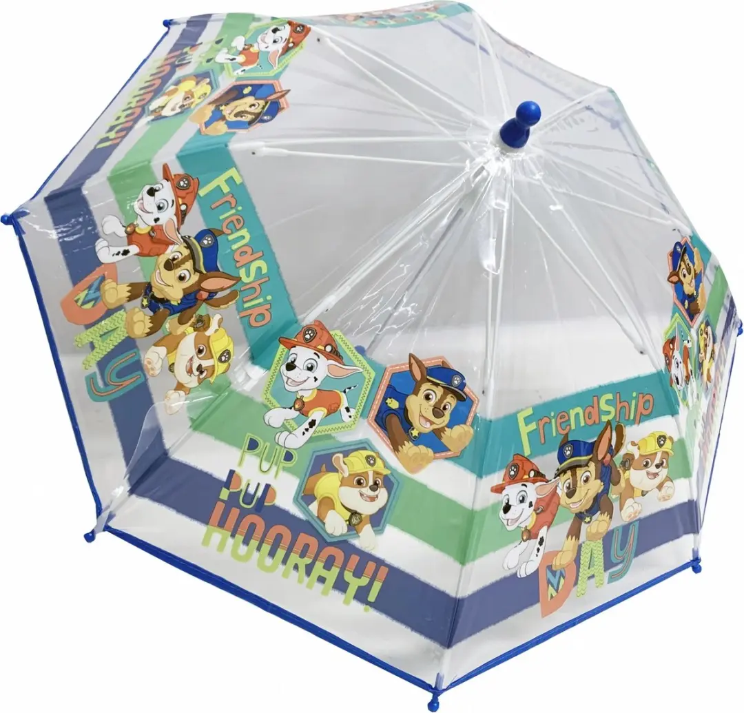 Transparante koepel paraplu Paw Patrol