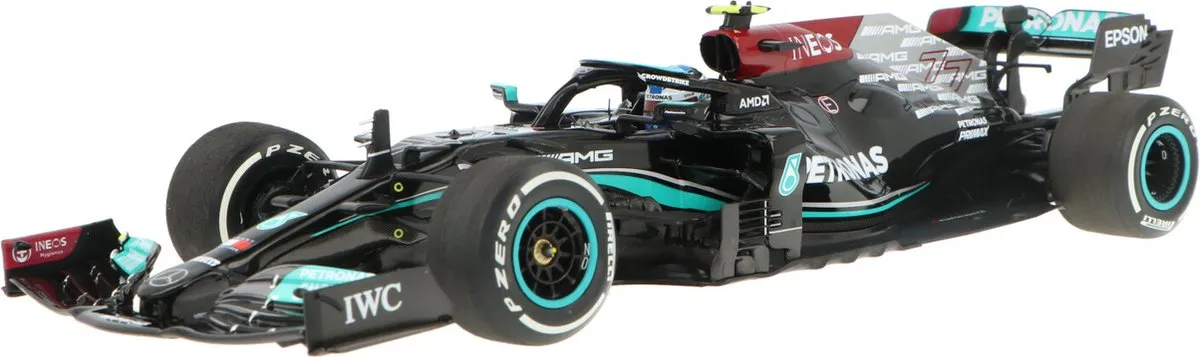 Formule 1 Mercedes F1 W12 E Performance #77 Bahrein GP 1:18 Schaalmodel