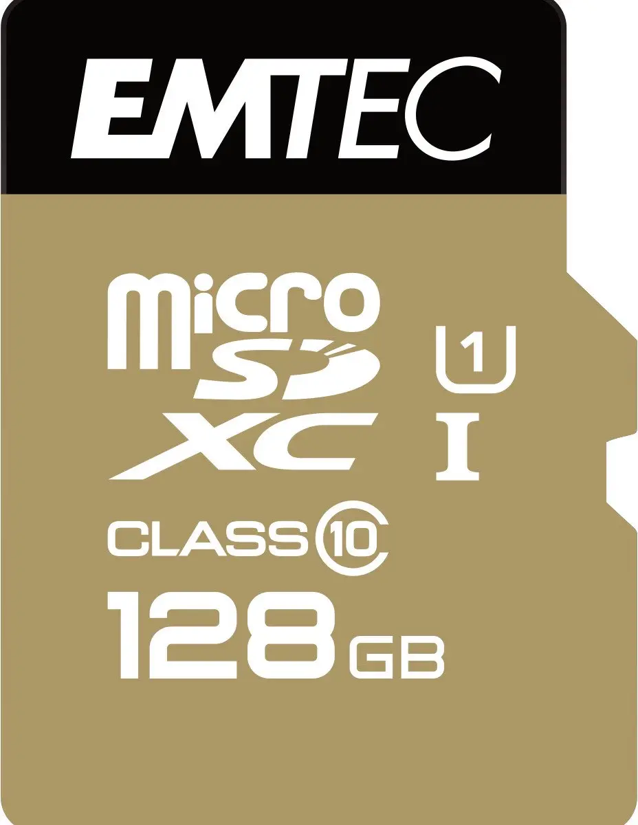 Emtec Gold+ ECMSDM128GXC10GP microSD Geheugenkaart 128GB - afbeelding 2 van 4