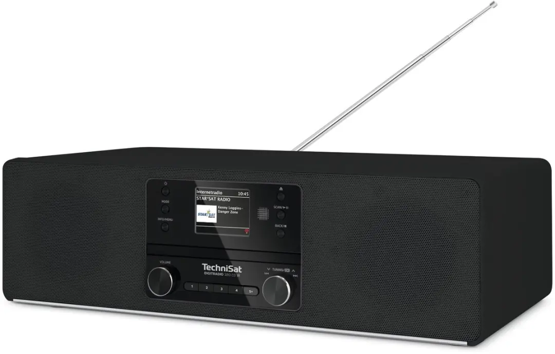 TechniSat DIGITRADIO 380 CD IR Hybride Radio - 40W - Zwart - afbeelding 5 van 6