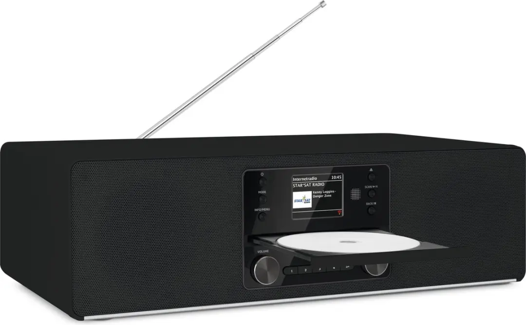 TechniSat DIGITRADIO 380 CD IR Hybride Radio - 40W - Zwart - afbeelding 6 van 6