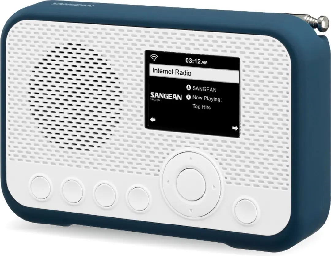 Sangean WFR-39 Zakradio met internetradio - Wit/Blauw - afbeelding 5 van 6