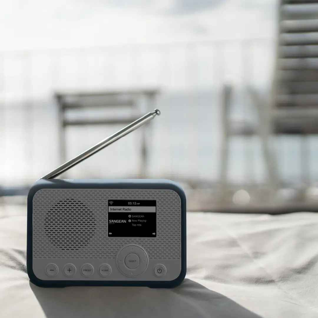 Sangean WFR-39 Zakradio met internetradio - Wit/Blauw - afbeelding 2 van 6