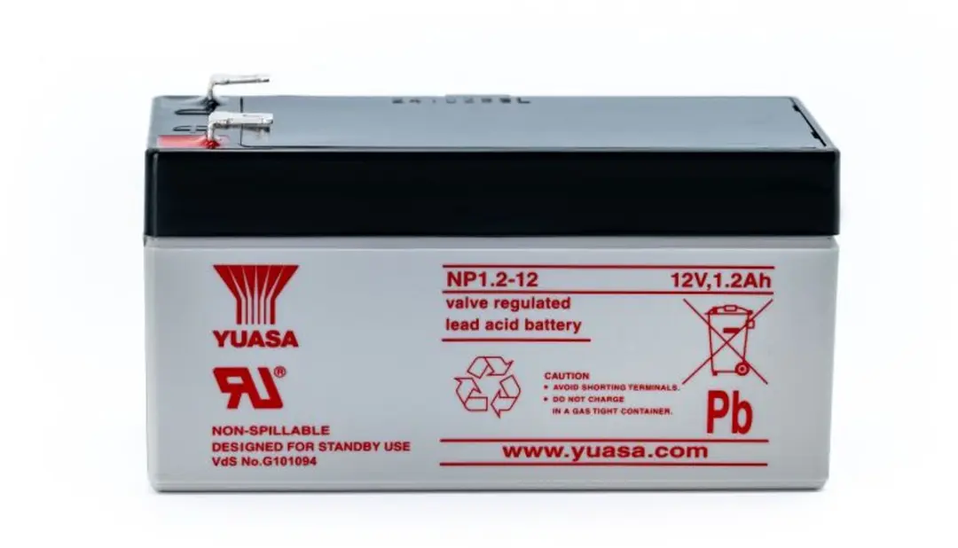 Yuasa NP1.2-12 AGM Loodaccu 12V 1.2Ah