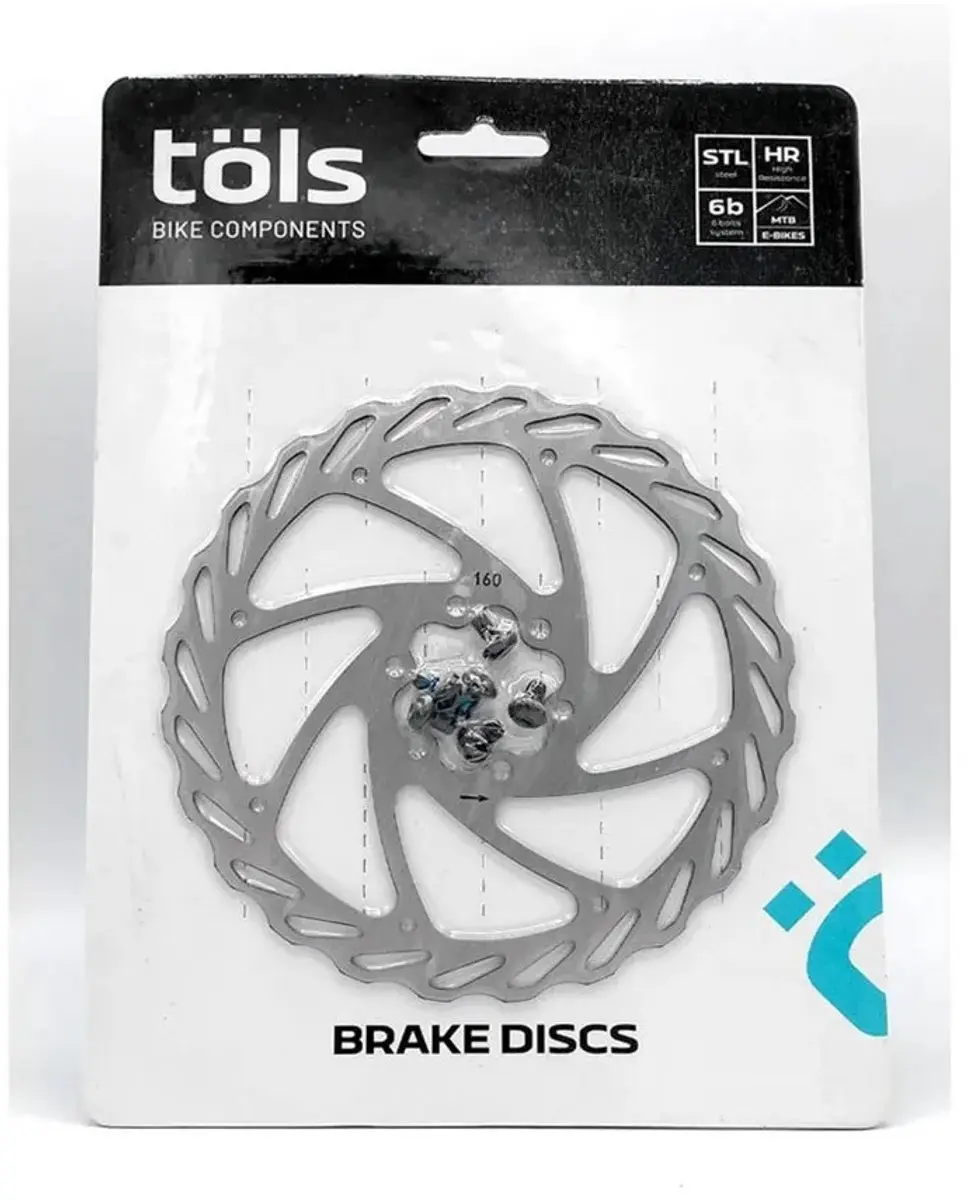 Tols Mtb Disc Wave Remschijf Zilver 160 mm