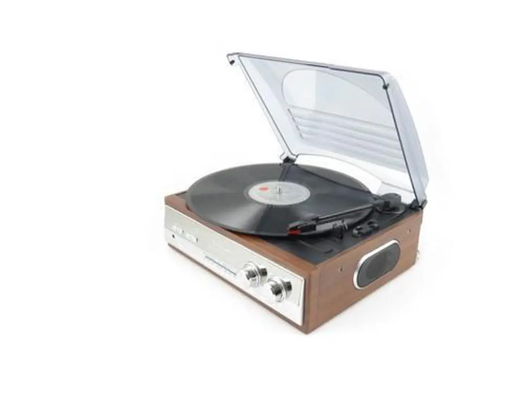 Soundmaster PL186H Platenspeler - Bruin - afbeelding 3 van 6