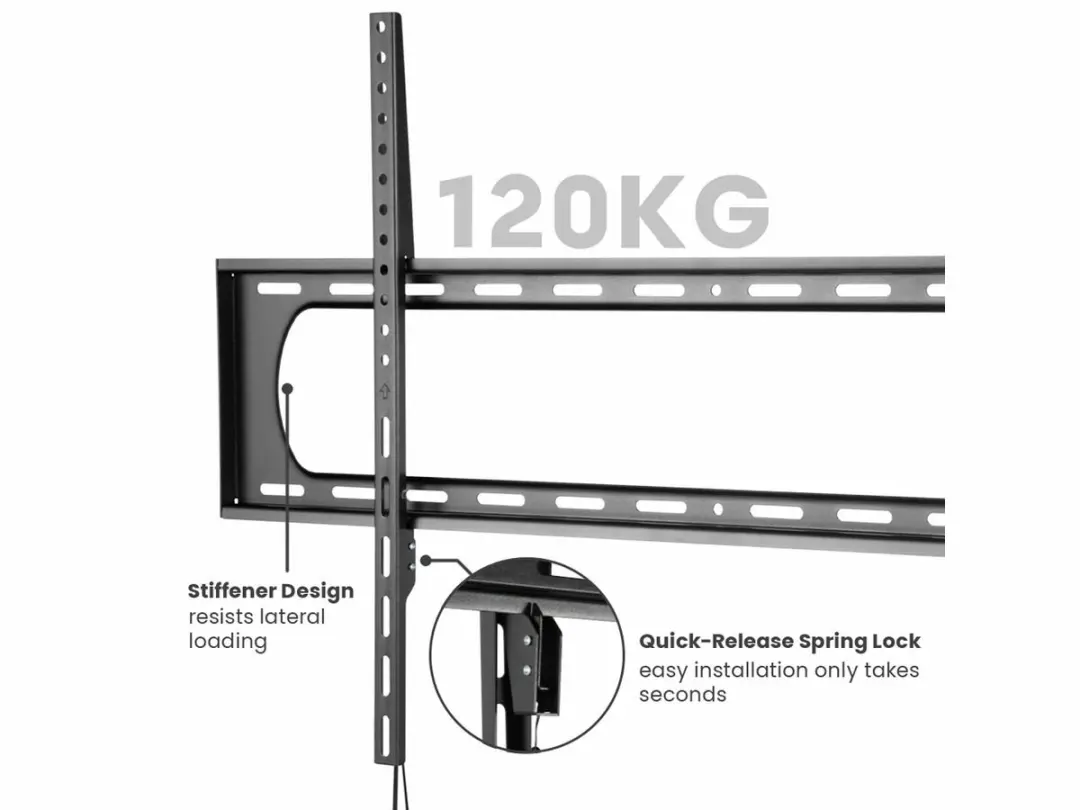 VALUE TV Muurbeugel 17.99.1226 - 60"-120" - 120kg - 35mm - afbeelding 3 van 6