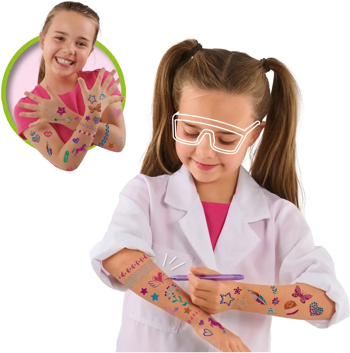 SES Creative Explore Tattoo Studio Lab - 51 Stuks - Meerkleurig
