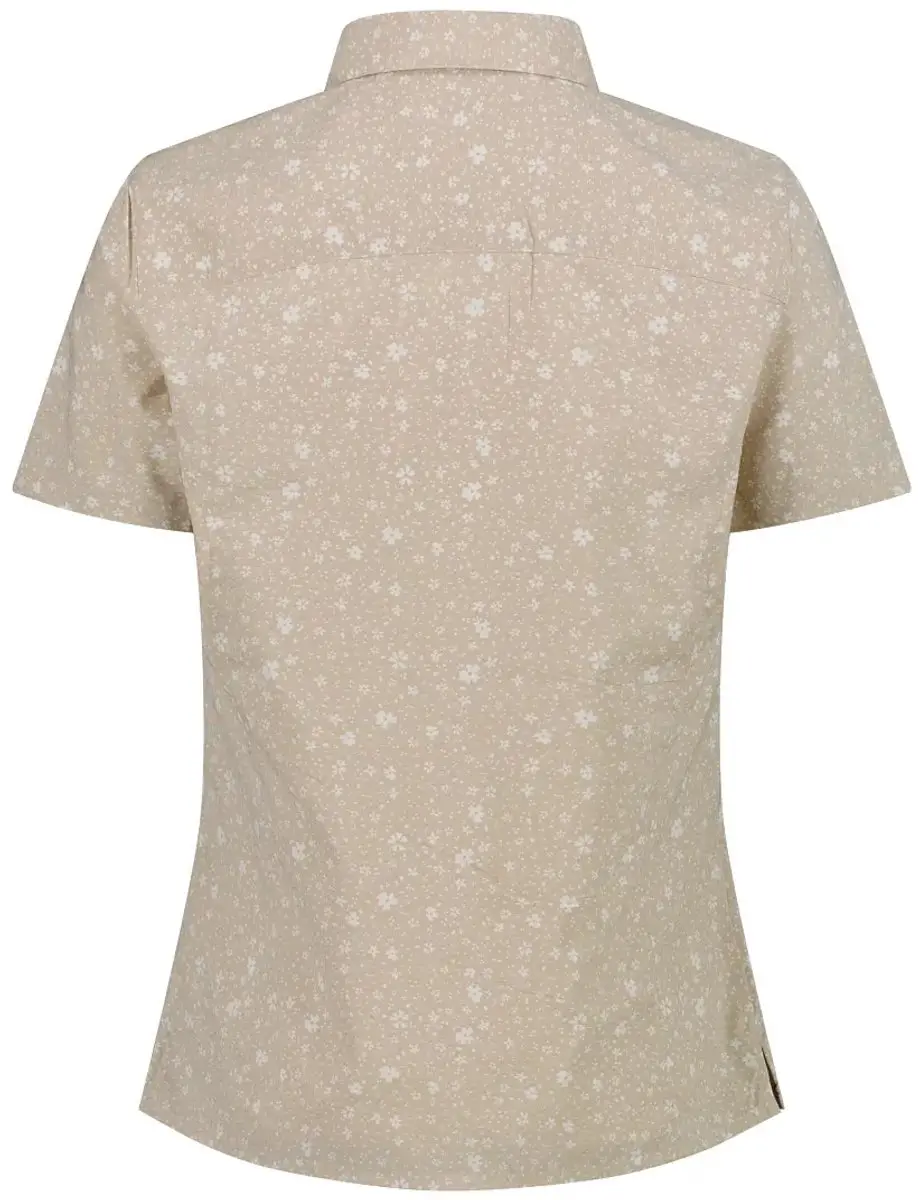 CMP Bloemige blouse voor dames - Beige/Wit - afbeelding 2 van 6