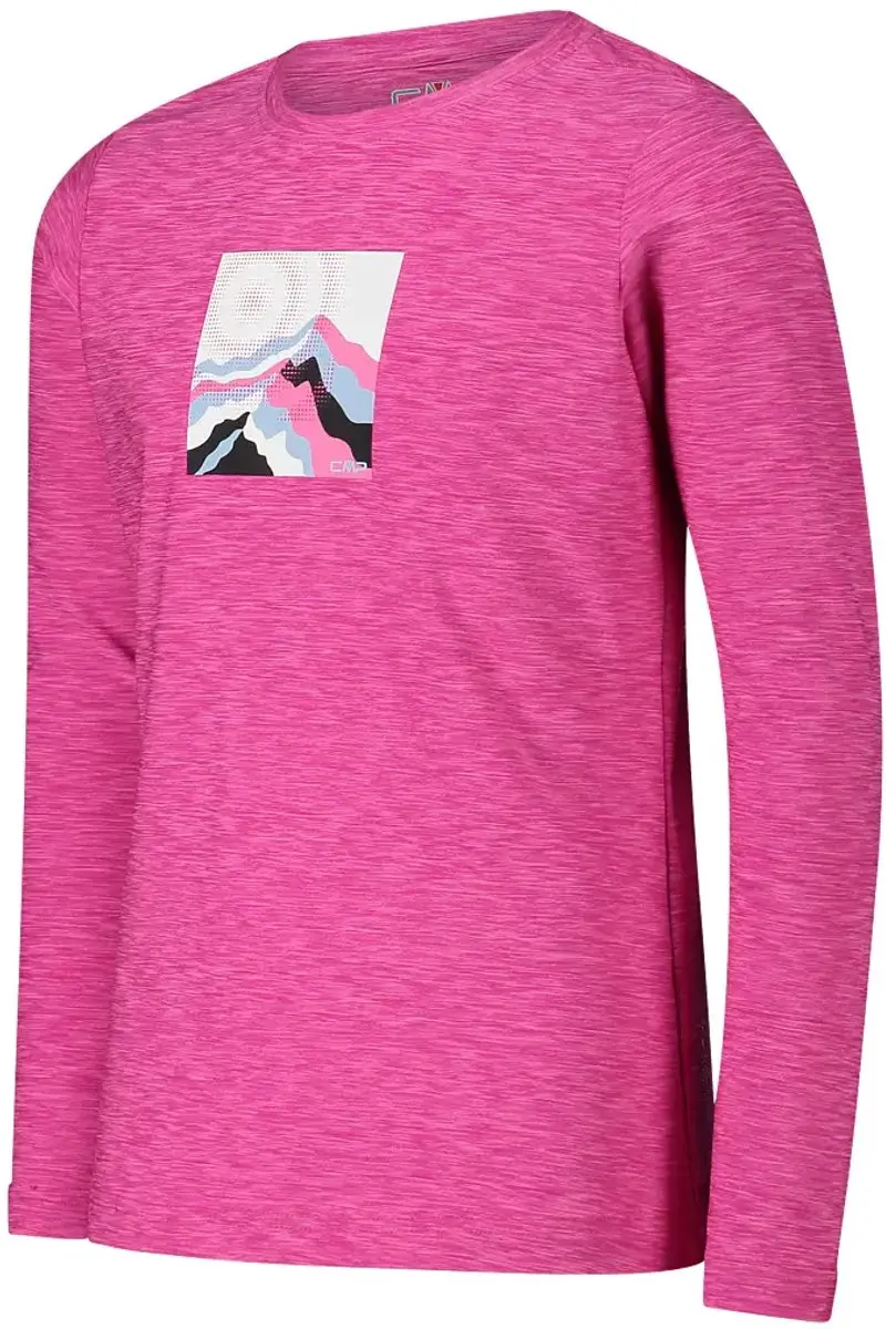 CMP Meisjes-T-shirt met lange mouwen - Oranje - afbeelding 4 van 6