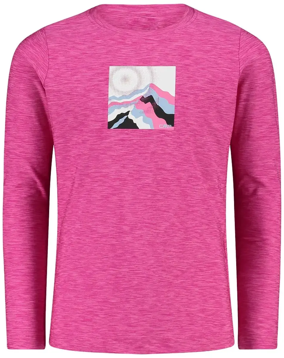 CMP Meisjes-T-shirt met lange mouwen - Oranje - afbeelding 3 van 6