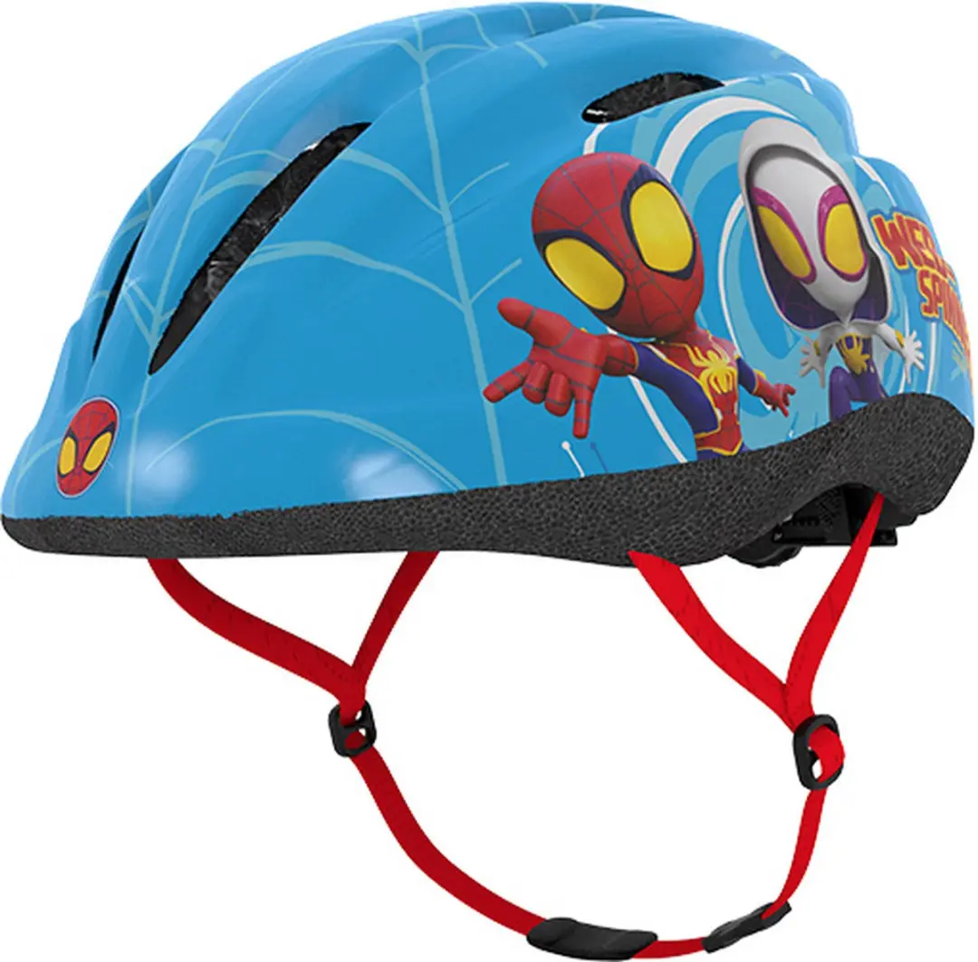 Spider-Man Kinderfietshelm - Maat S (48-52 cm) - Blauw