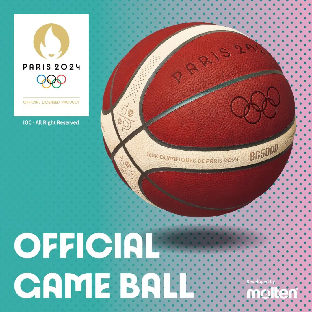 Molten B7G3800 Trainingsbasketbal Paris 2024 - Maat 7 - afbeelding 3 van 6