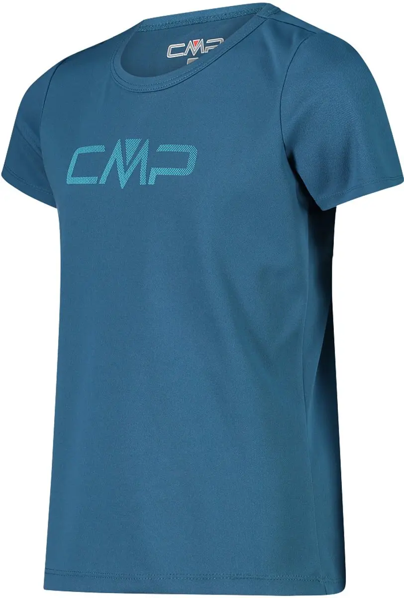 CMP Meisjes-T-shirt - Blauw - 140 - afbeelding 2 van 6