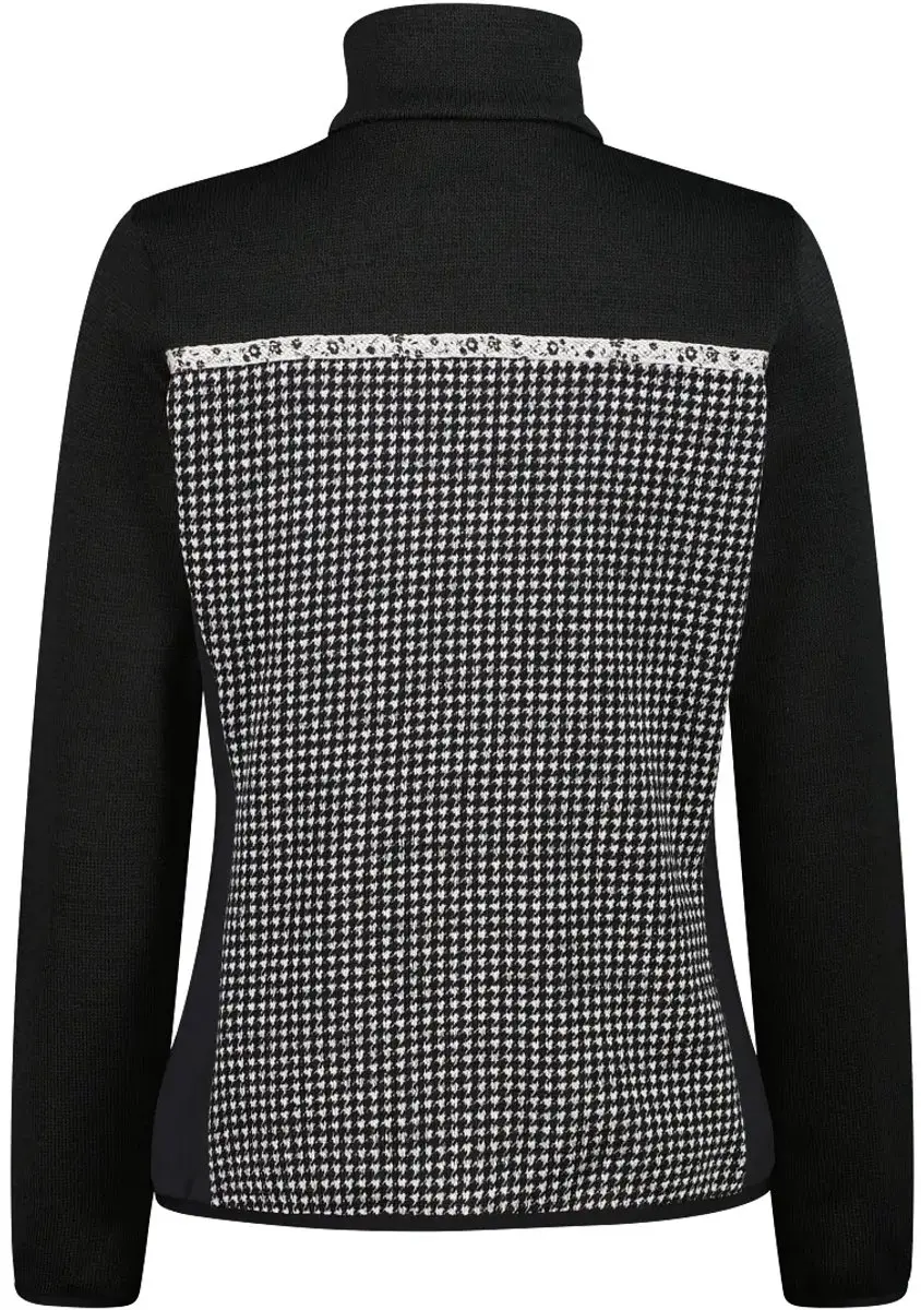 CMP Knit Tech Damesfleece - Zwart - afbeelding 2 van 6