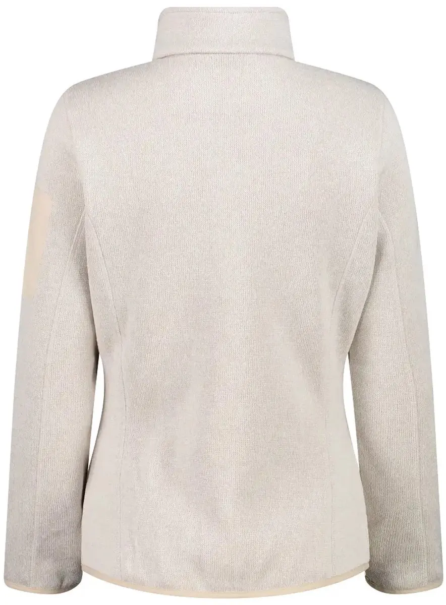 CMP Knit-Tech Fleece met Rits Dames - Koraal/Wit - M - afbeelding 6 van 6