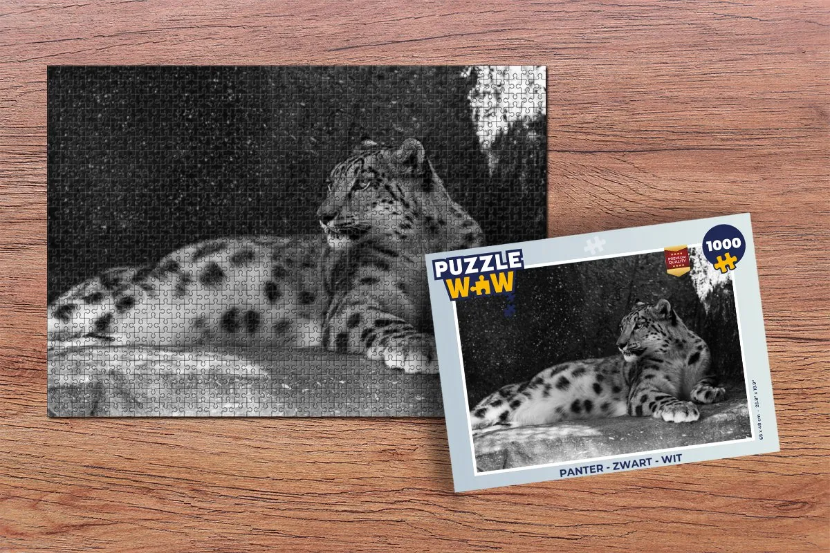 PuzzleWow Panter Puzzel 1000 Stuks - Multicolor