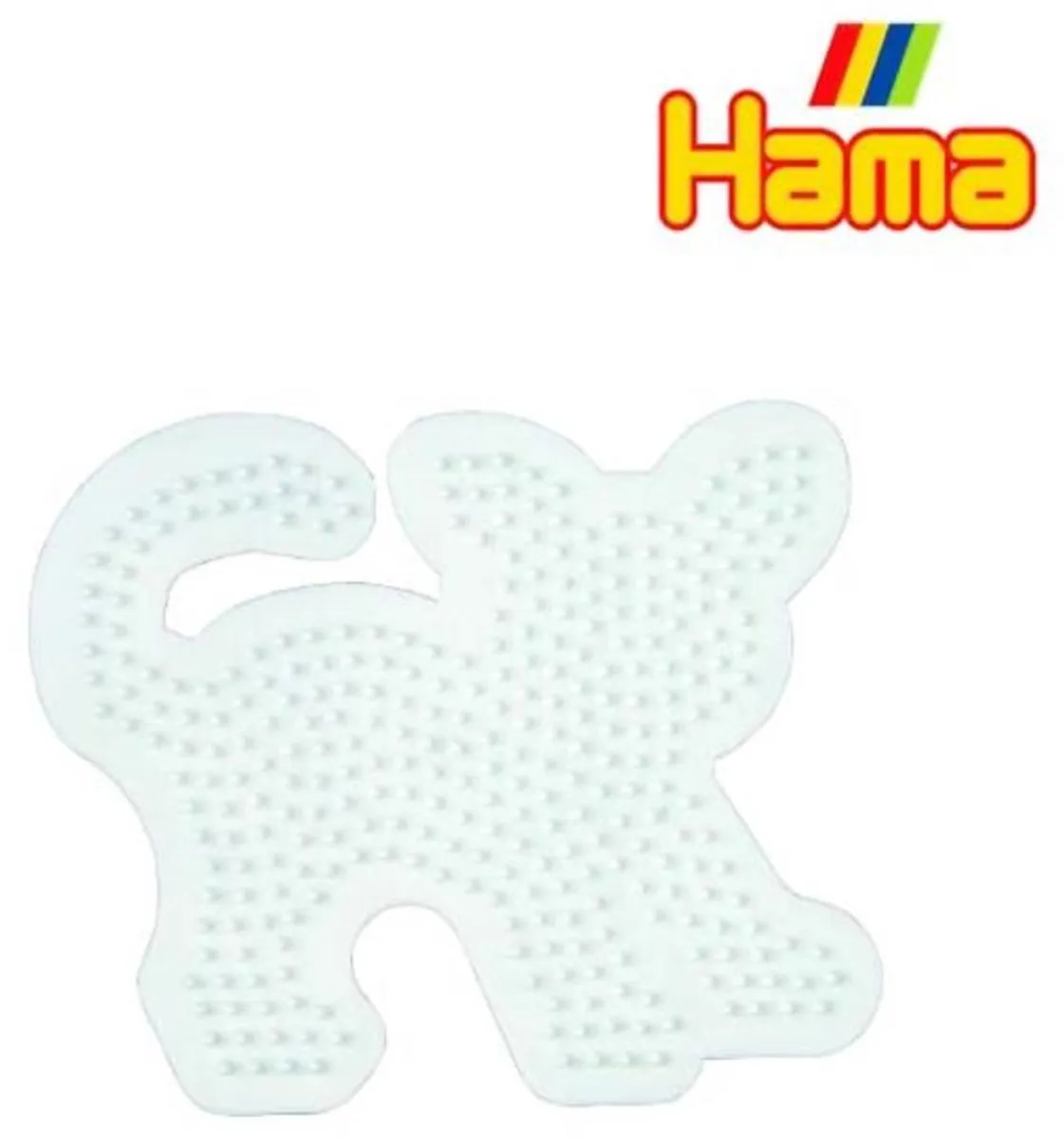 Hama Strijkkralen Grondplaat Kat Wit