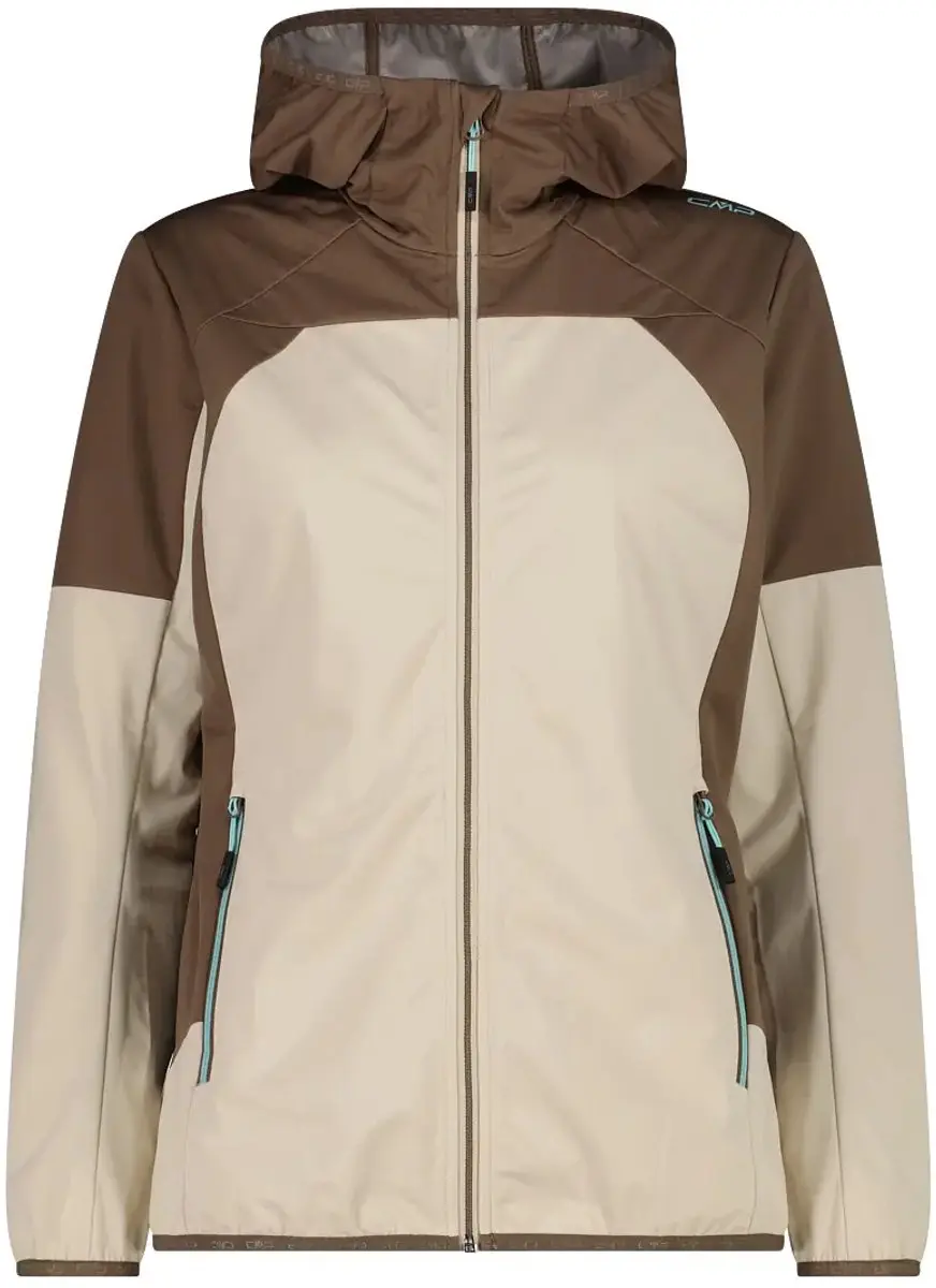CMP Ultralichte Waterdichte Softshell Jas Dames - Crème - afbeelding 3 van 4