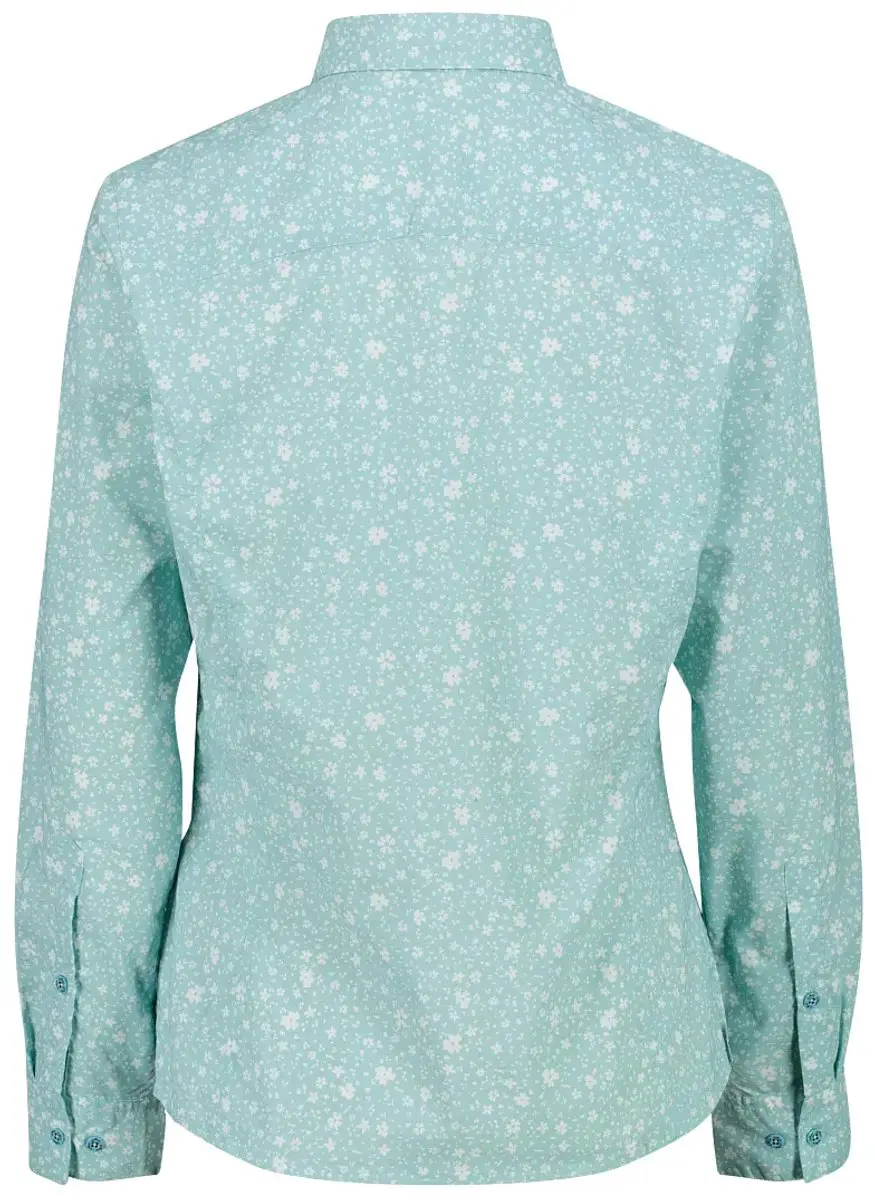 CMP Dames Lange Mouwen Button-Down Shirt - Lagune - afbeelding 2 van 6
