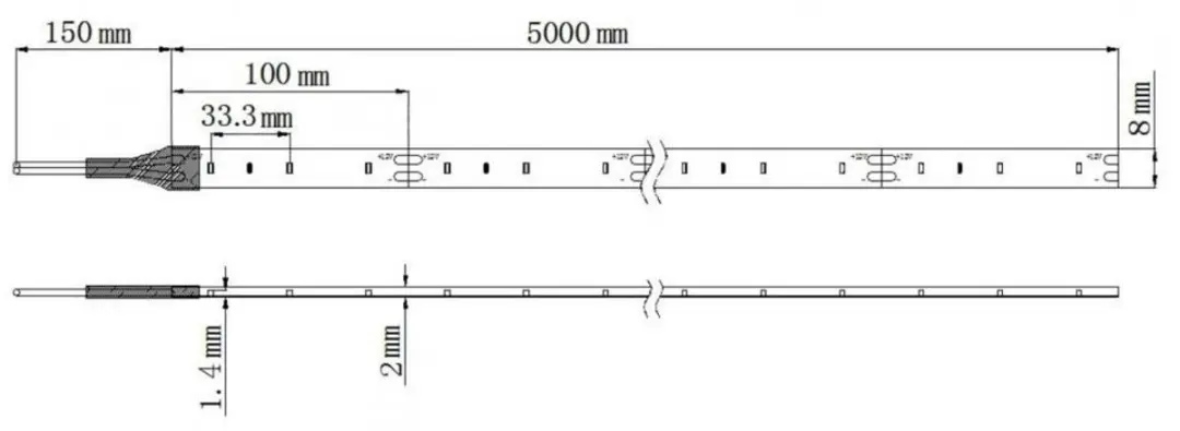 Barthelme 51540434 LED-strip - 12V - 5m - Koudwit - afbeelding 2 van 3
