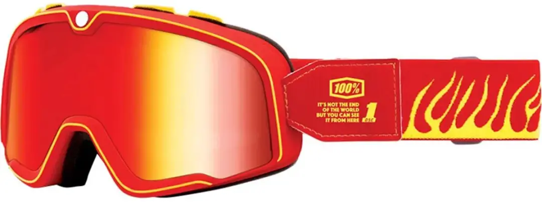 100% Barstow DTH Kruisbril - Spry Mirror Red - afbeelding 5 van 6