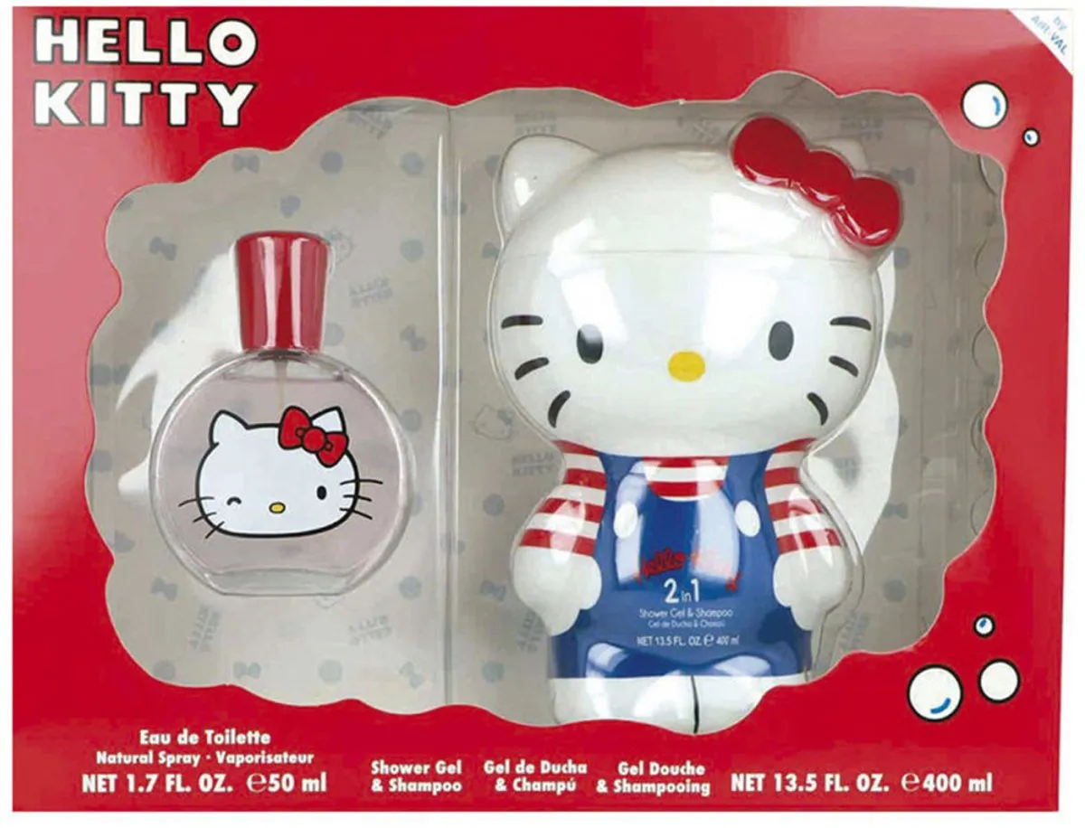Hello Kitty Cadeauset - 50ml Eau de Toilette & 400ml Douchegel/Shampoo
