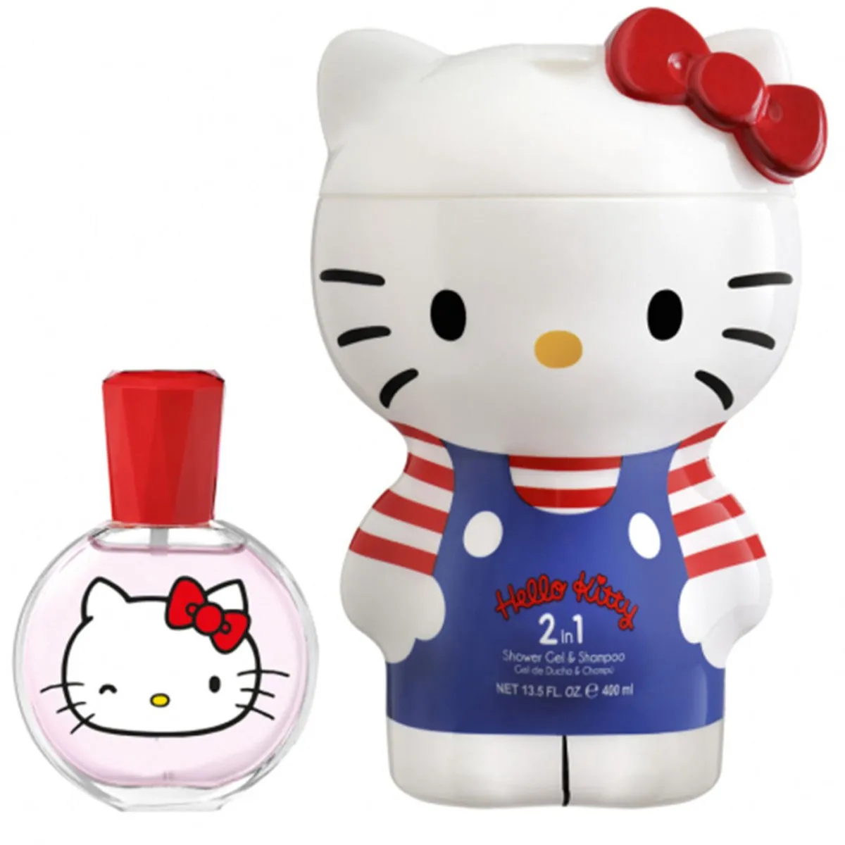 Hello Kitty Cadeauset - 50ml Eau de Toilette & 400ml Douchegel/Shampoo