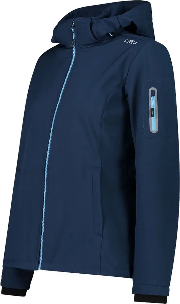 CMP Dames Softshelljack - Blauw - XS - afbeelding 3 van 6