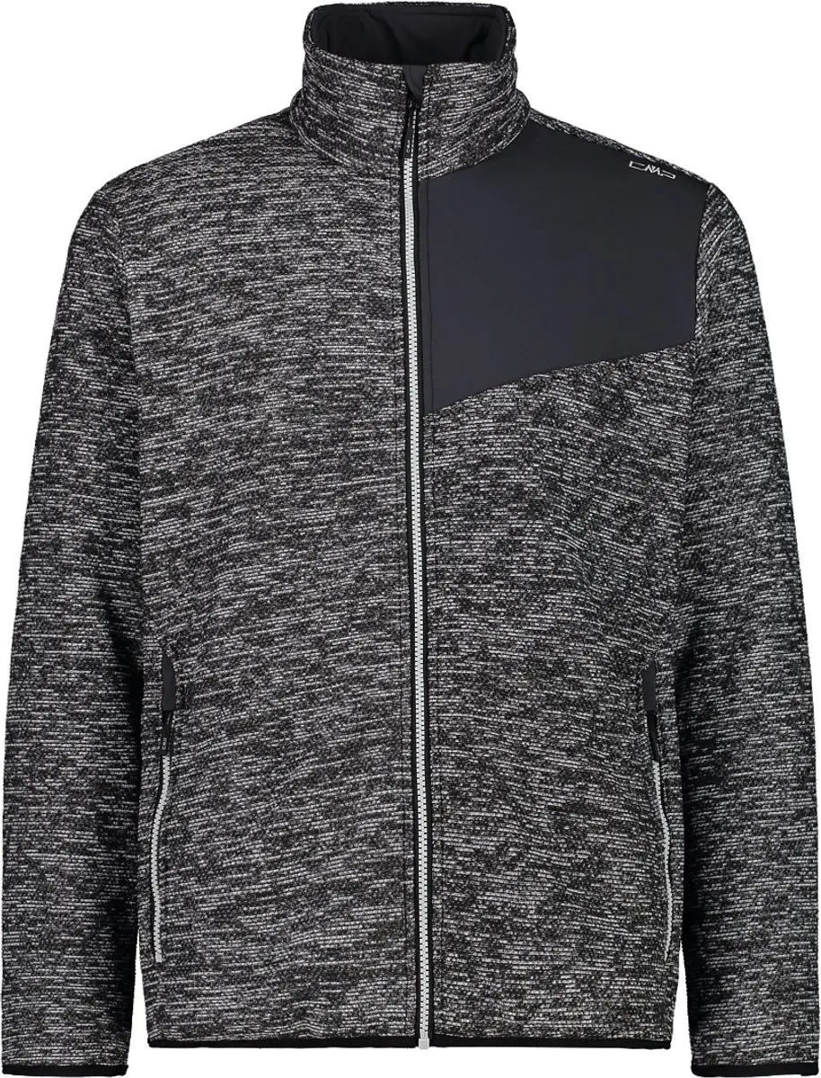 CMP Fleece met Rits - Oil Green Mel-Nero - 4XL - afbeelding 5 van 6