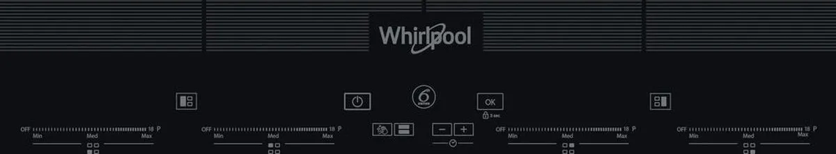 Whirlpool SMO658CBT Inductiekookplaat - 8 Zones - Zwart