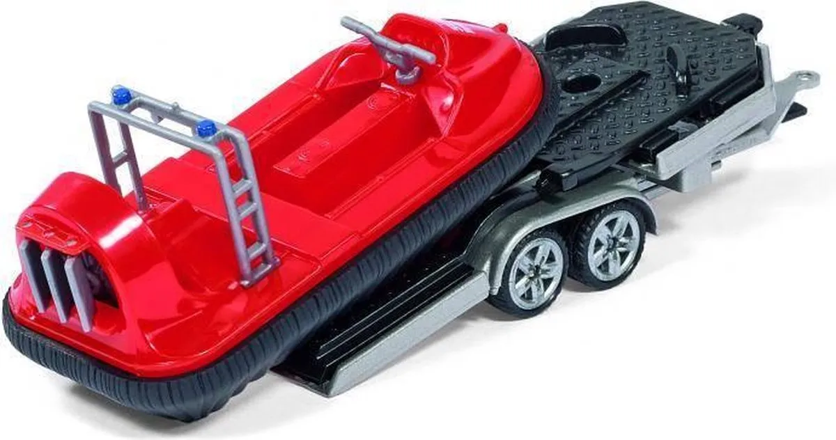 SIKU 2549 Auto met Aanhanger en Hovercraft - Rood - afbeelding 4 van 6