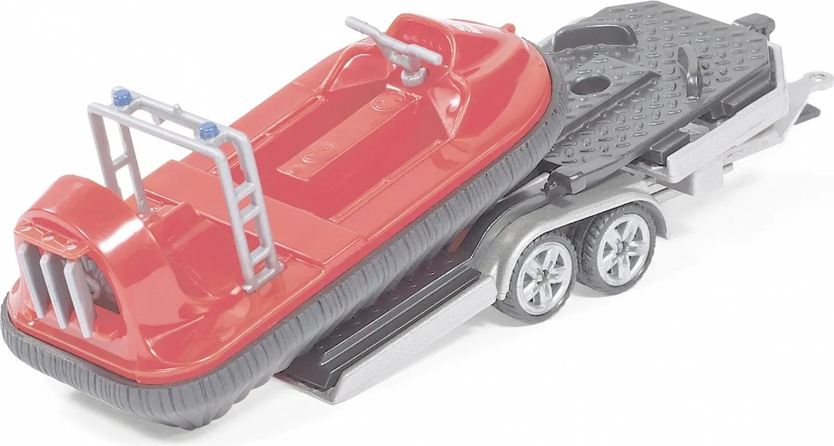 SIKU 2549 Auto met Aanhanger en Hovercraft - Rood - afbeelding 3 van 6