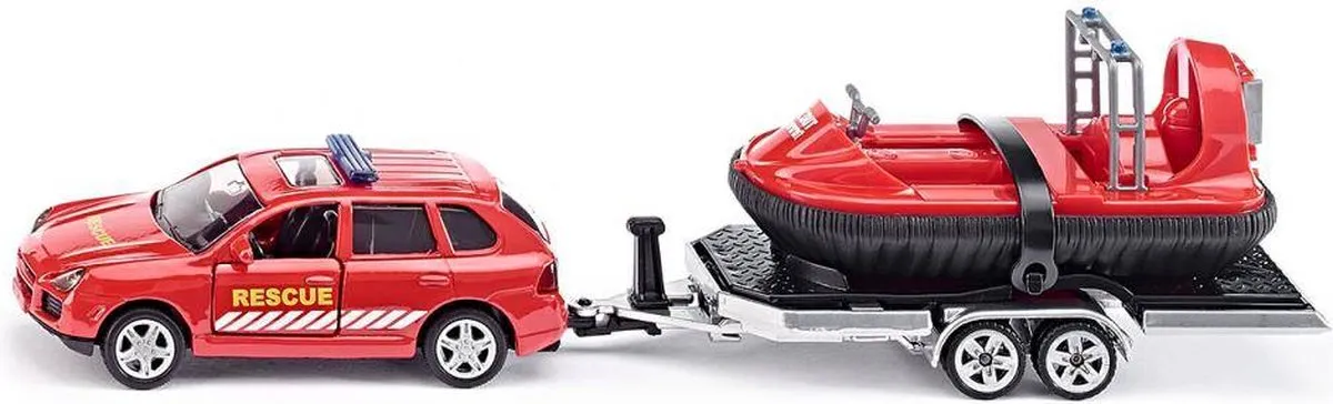 SIKU 2549 Auto met Aanhanger en Hovercraft