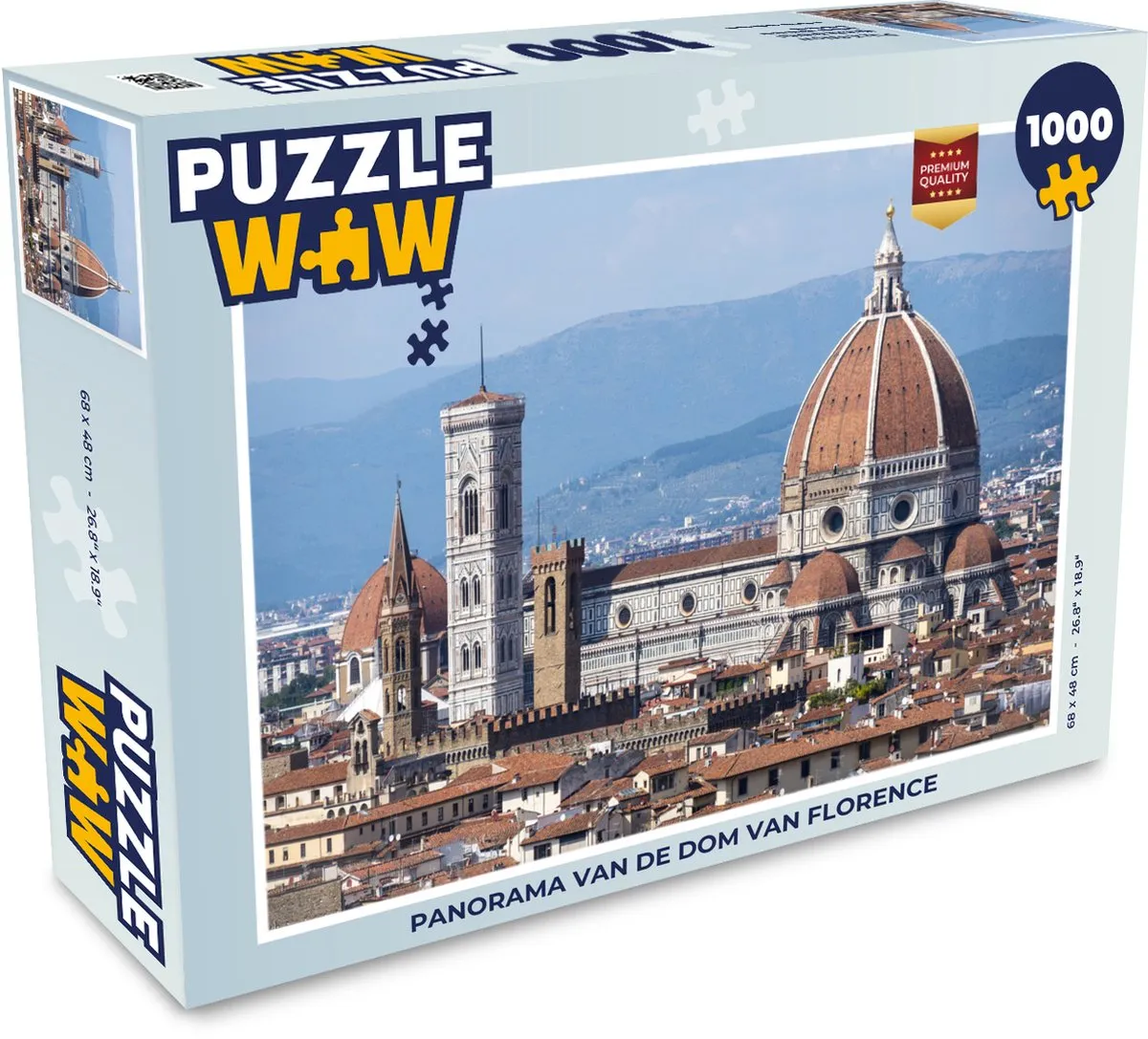 PuzzleWow Florence Legpuzzel 1000 Stuks - Multicolor